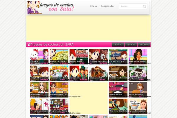 juegosdecocinaconsara.com site used Theme-juegos