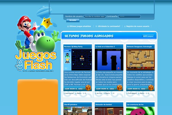 juegosdeflash.net site used Juegosflash