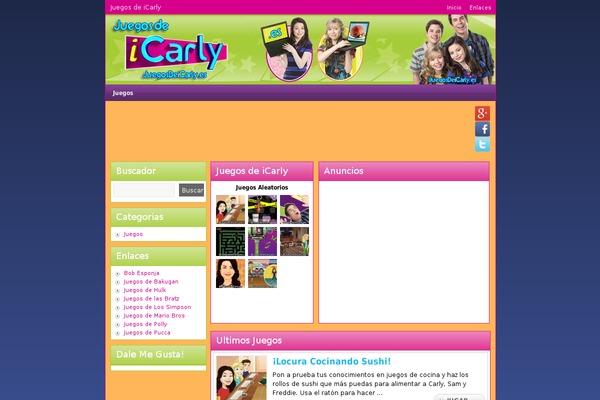 juegosdeicarly.es site used Multicolors_theme