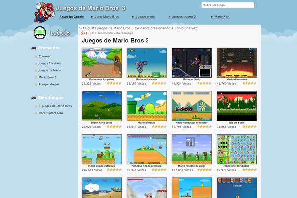 juegosdemariobros3.com site used Juegosall