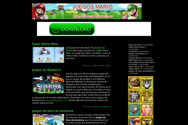 juegosdemariogratis.org site used Mario