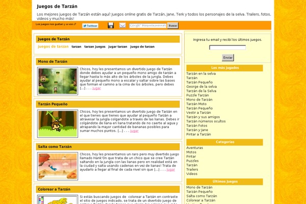 Juegosonlinejugar theme site design template sample