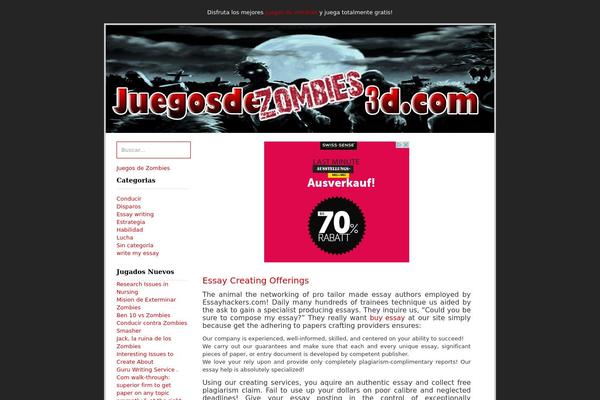 juegosdezombies3d.com site used Zombies