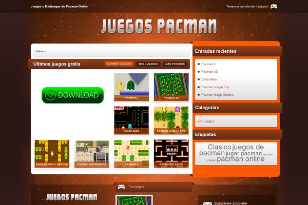 juegospacman.co site used Megaspace