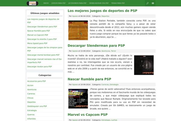 juegosparapsp.org site used Spaze2015