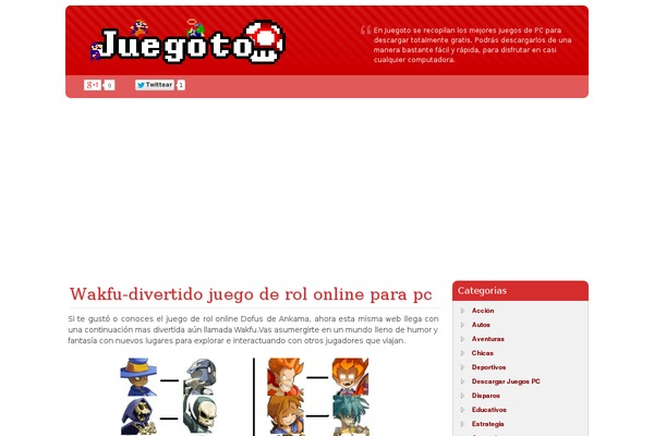 juegoto.com site used Vitablogs_theme