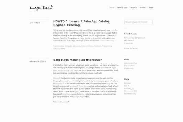 Garnish theme site design template sample