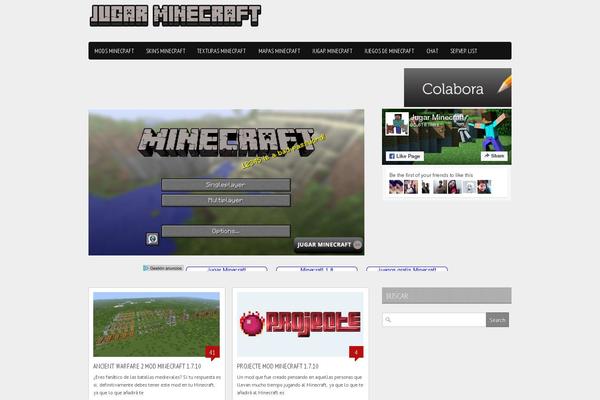 minecraft WordPress theme, websites list used minecraft theme minecraft theme websites examples