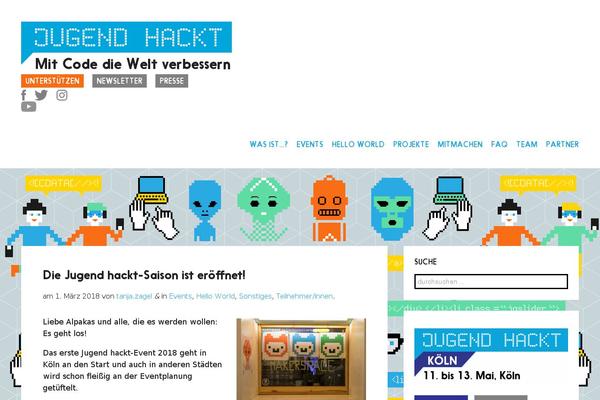 jugendhackt.de site used Jugend-hackt