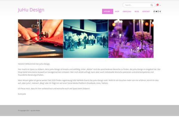 Porto Child theme site design template sample