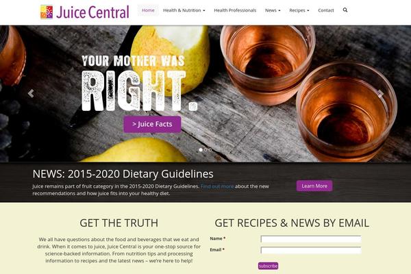 juicecentral.org site used Jc_theme