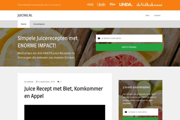 juicing.nl site used Md-child-theme