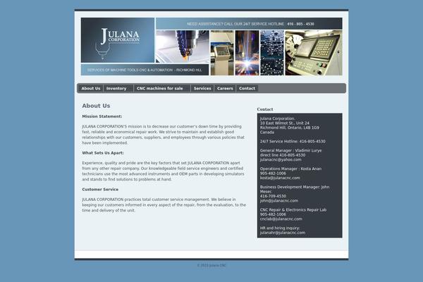 WordPress website example screenshot