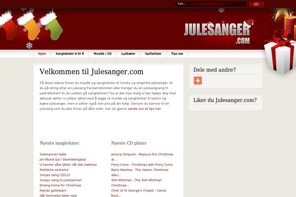 julesanger.com site used Wp_christmas