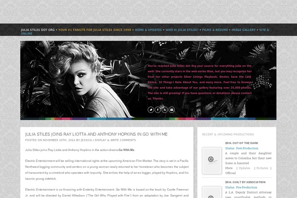 Julia theme site design template sample