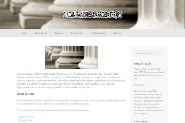 Talisa theme site design template sample