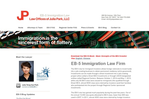 juliaparklaw.com site used Thesis 1.7
