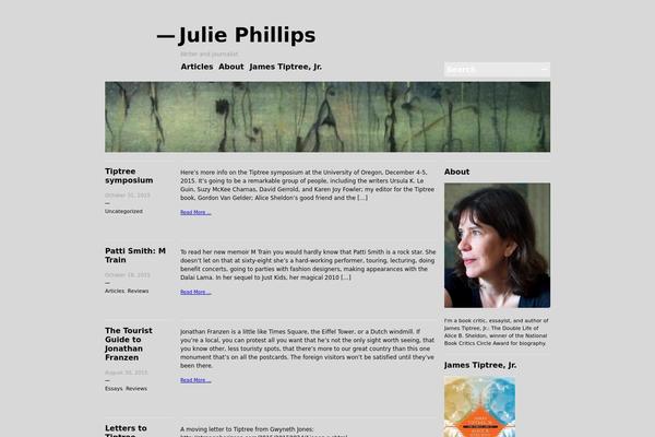 julie-phillips.com site used Blogum-wpcom