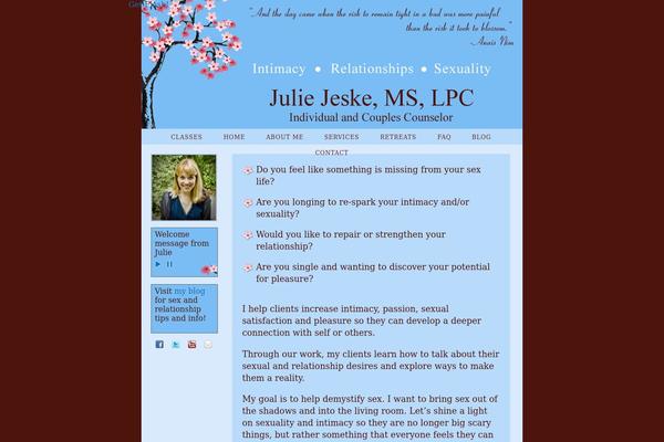 juliejeske.com site used Julie