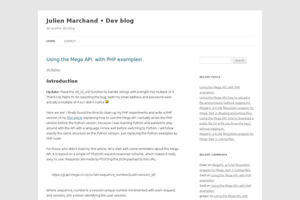 WordPress website example screenshot