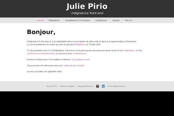 juliepirio.com site used Juliepirio