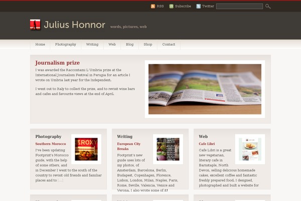 WordPress website example screenshot