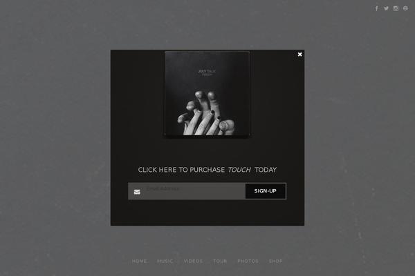 Speaker theme site design template sample