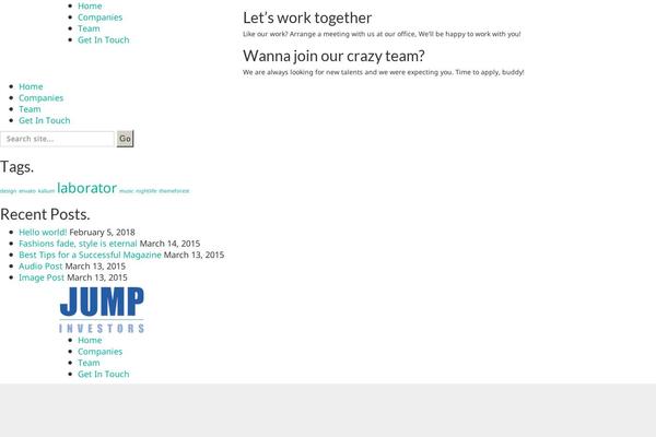 Kalium theme site design template sample