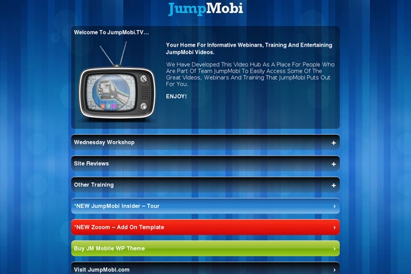 jumpmobi.tv site used Jumpmobi_inspire_theme