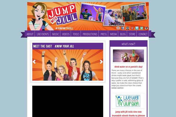 jumpwithjill.com site used Modern Blogger Child Theme