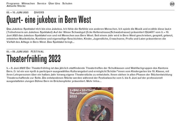 junge-buehne-bern.ch site used Jbb