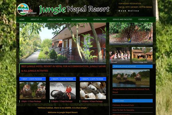 Jungle theme site design template sample