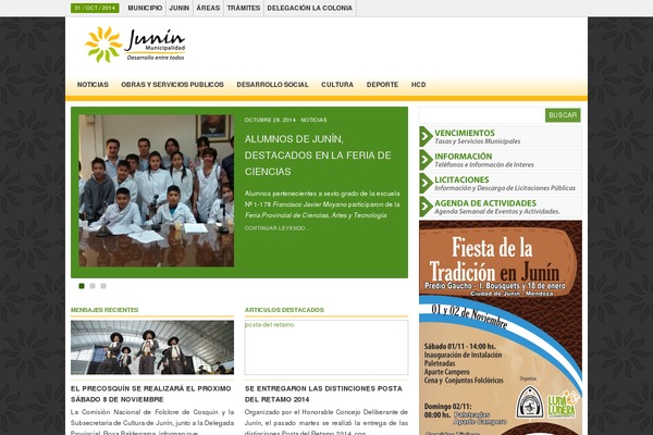 juninmendoza.gov.ar site used Junin