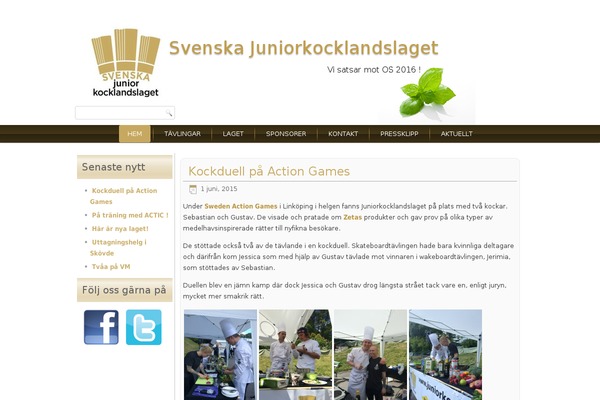 juniorkocklandslaget.se site used Juniorkocklandslaget_2014_01