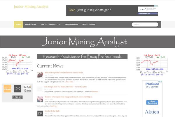 juniormininganalyst.com site used Weaver II pro