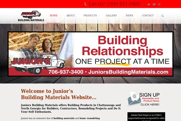 juniorsbuildingmaterials.com site used Circles
