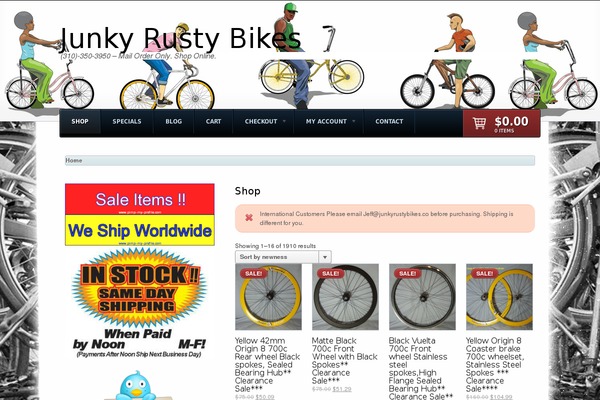junkyrustybikes.co site used Shelflife