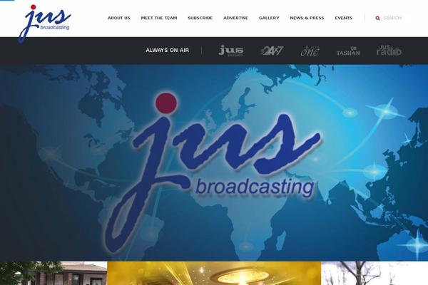 jusbroadcasting.com site used Jus-main-theme