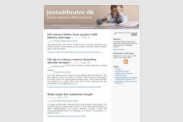 justaddwater.dk site used Jaw