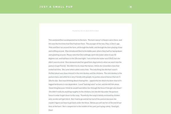 justasmallpup.com site used Payge