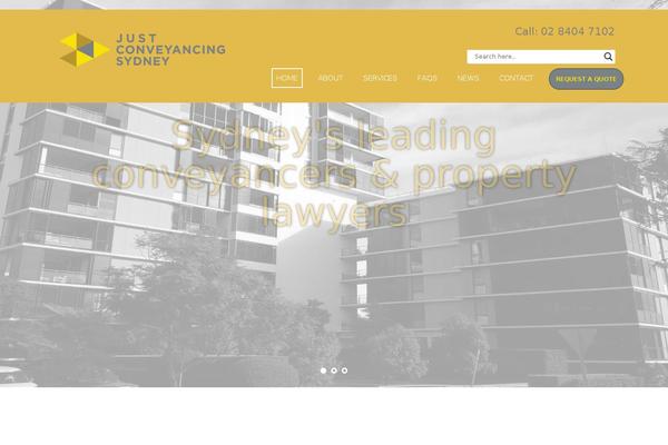 justconveyancing.net.au site used Theme53383