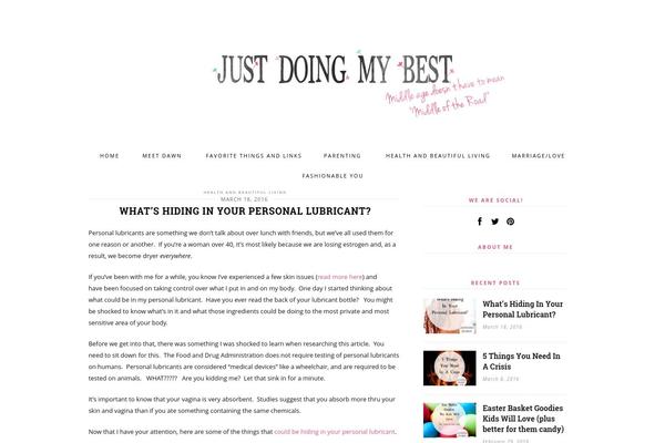 justdoingmybest.com site used Magnifique