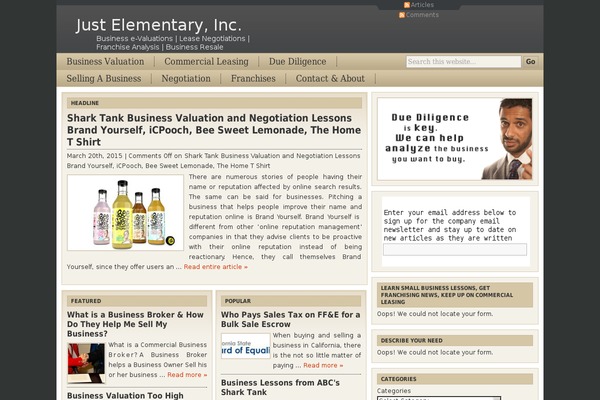 justelementary.com site used Cover WP