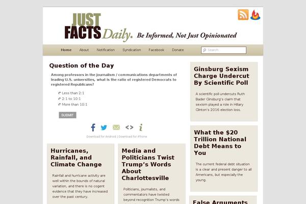 justfactsdaily.com site used Jfd-child-theme