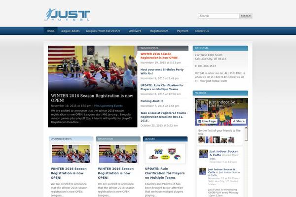 justfutsal.com site used Sportpress