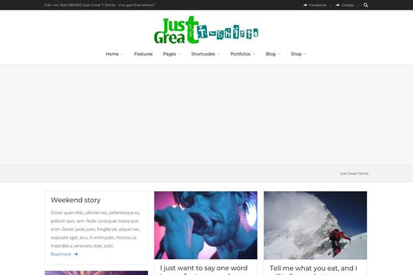 Everything theme site design template sample