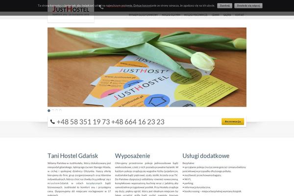 justhostel.pl site used Paradisehotel