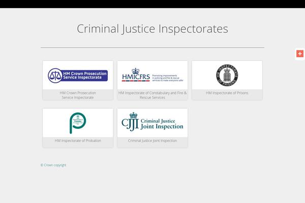 justiceinspectorates.gov.uk site used Inspectorates