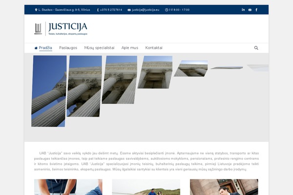 justicija.eu site used Justicija