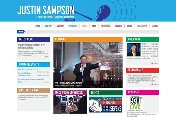 justin-sampson.com site used Justin
